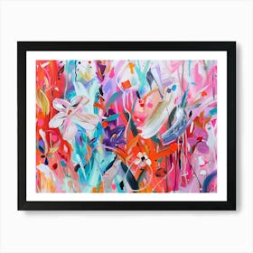 Abstract Floral Painting 5 Art Print