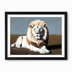 Lion art 69 Art Print