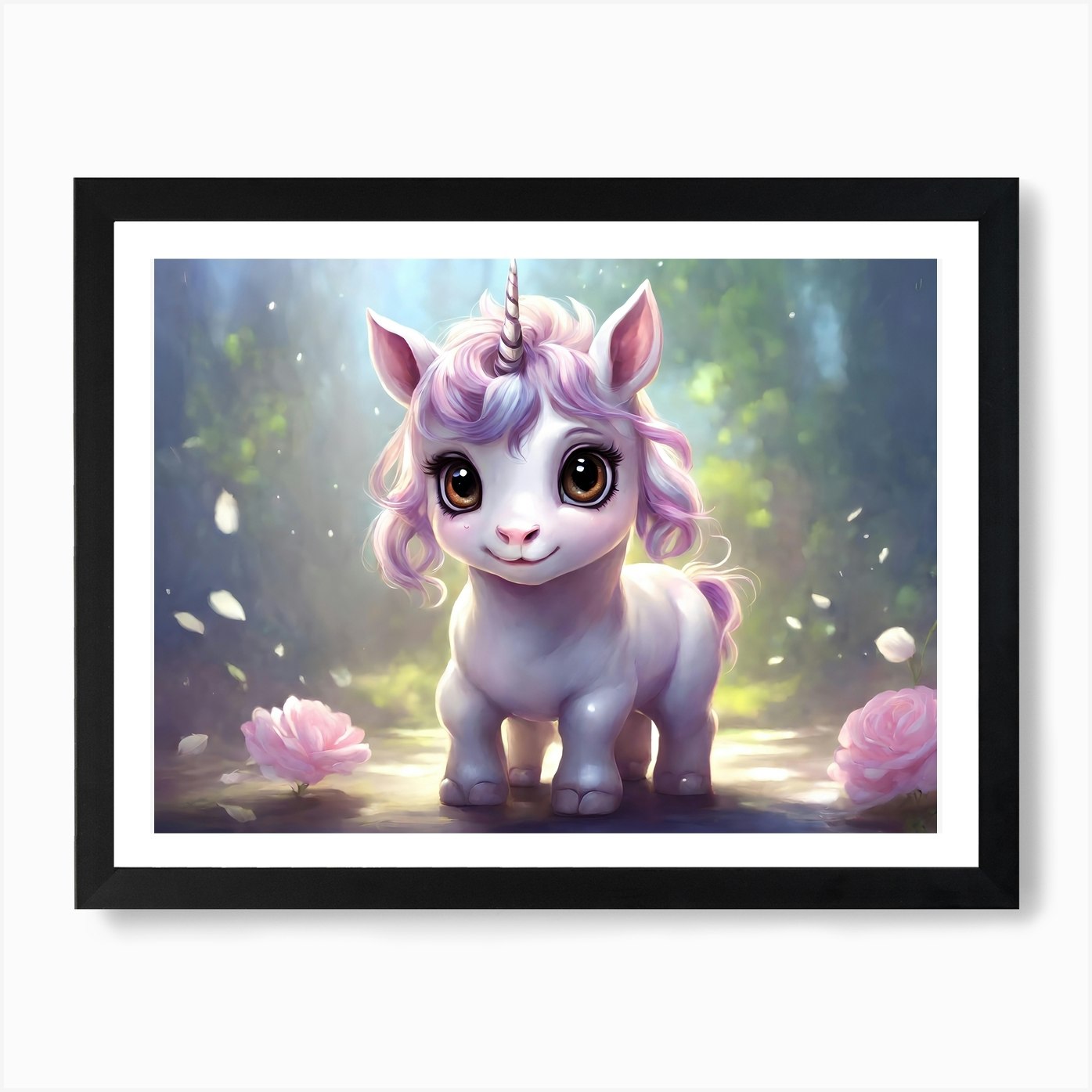 Cute Unicorn 1 Art Print