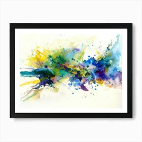 Abstract Watercolor Painting 74 Art Print