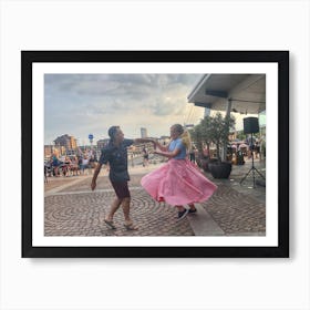 Two People Dancing Art Print