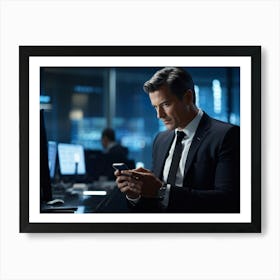 Man In A Suit 19 Art Print