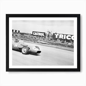 Maria Teresa De Filippis Red Maserati At Silverstone Art Print