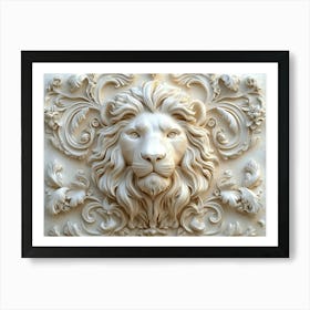 Lion Head Art Print