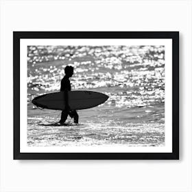 Bali Surfer Art Print