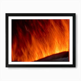 Flames Stock Videos & Royalty-Free Footage 2 Art Print