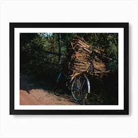 A Worker's Bike In Rural Vietnam Art Print