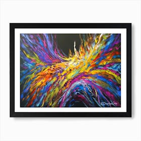 Abstract energy of bliss Art Print