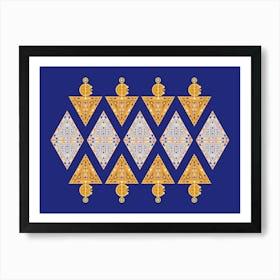 Aztec Geometric Pattern 1 Art Print