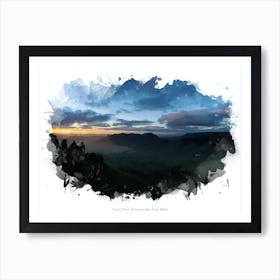 Three Sisters, Katoomba, New South Wales Art Print