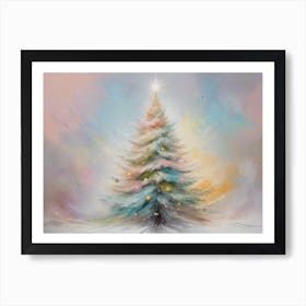 Abstract Christmas Tree 6 Art Print