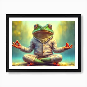 Frog Meditation 4 Art Print