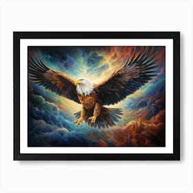 Eagle In Flight 1 Art Print