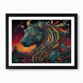 Horse Of The Night 2 Art Print