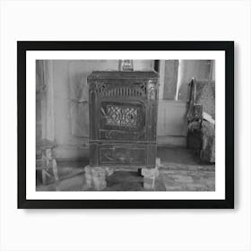 Heater In Home Of William Huravitch, Farmer Near Wheelock, North Dakota By Russell Lee Art Print