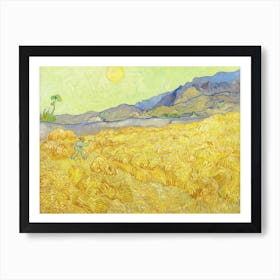 Wheatfield With A Reaper (1889), Vincent Van Gogh Art Print