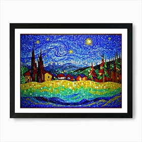 Stars Starry Night Art Print