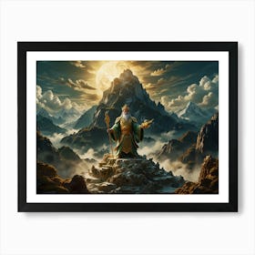 King Of The Gods Art Print