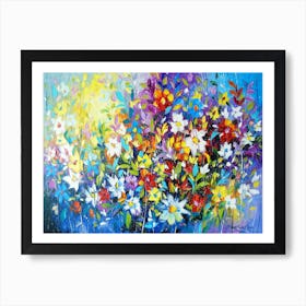 Flowers abstraction Art Print