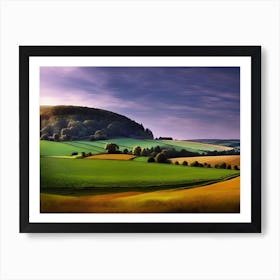 Sunset In The Countryside 19 Art Print