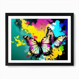 Colorful Butterflies 138 Art Print