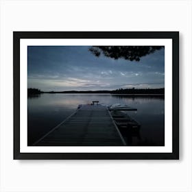 Dock At Dusk Art Print