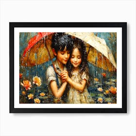 Together Together - Love Crossed Art Print