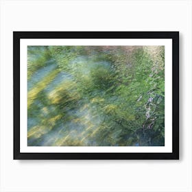 Relaxing summer reflection in water Art Print