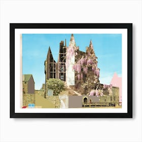 Abstract Dream House � Lavendel Castle Dream Art Print
