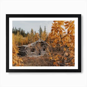 Abandoned Fall Cabin Art Print