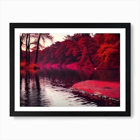 Red Autumn Art Print