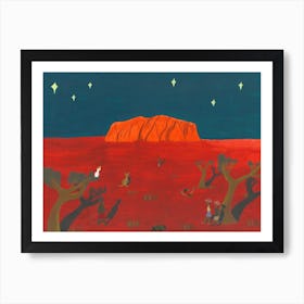 Evening At Uluru Art Print