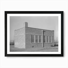 Schoolhouse, El Indio, Texas By Russell Lee Art Print