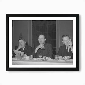 Fsa (Farm Security Administration) Officials At Junior Chamber Of Commerce Luncheon Art Print