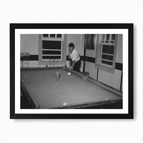 Start Of The Game Of Bottle Pool, Pilottown, Louisiana By Russell Lee Art Print