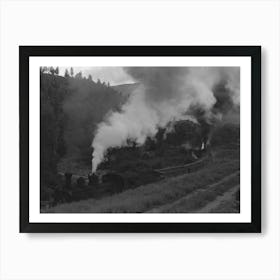 Untitled Photo, Possibly Related To Train Coming Up The Valley On A Narrow Gauge Track, Ouray County, Colorado,Notice Art Print