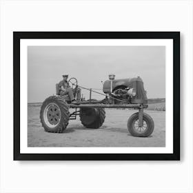 Tractor Bought By Fsa (Farm Security Administration) Loan To German Russian Family In Sheridan County, Kansas Art Print