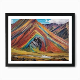 Colored Mountain Art Print