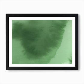 watercolor washes painting art abstract contemporary minimal minimalist emerald purple magenta office hotel living room 2 Art Print