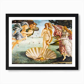 HD Remastered "The Birth of Venus" 1485 Famous Artwork by Italian Painter Sandro Botticelli (1445–1510) Oil Painting Art Print