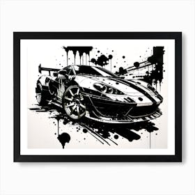 Splatter Car 4 Art Print