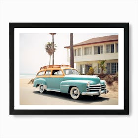California Dreaming - Nostalgic Car Art Print