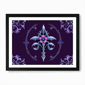 Purple Flower 1 Art Print