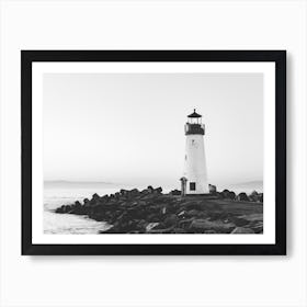 Minimalist Beach Light House Art Print