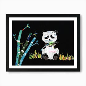 Bon Appétit! Collage Panda by Paoling Rees Art Print