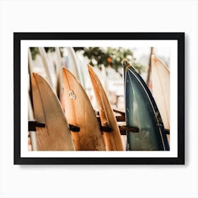 Surf Board Rental Art Print