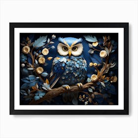 Contemporary Owl 8 Art Print