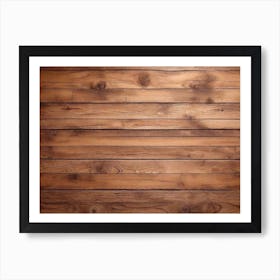 Brown wood plank texture background 6 Art Print