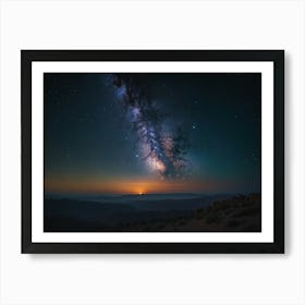 Milky In The Night Sky Art Print