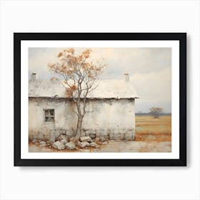 Old Stone Farm Neutral Tones 9 Art Print